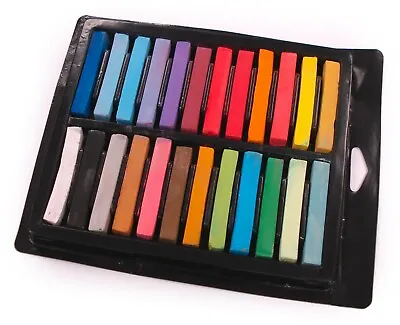 Soft Art Chalk Square Coloured Pastels Pack Of 12 Or 24 Bulk Assorted Colours • £9.79