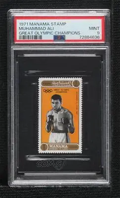 1971 Manama Great Olympic Champions Stamps Muhammad Ali PSA 9 MINT • $56.60