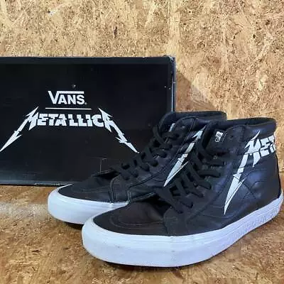 Vans Sk8-Hi Reissue Metallica Black True White VN0A2XSBPZJ With Box Men Us9.5 • $331.14
