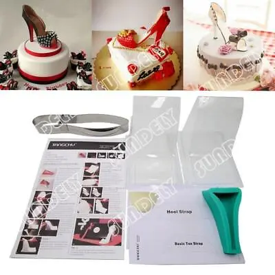 High Heel Shoe Kit Silicone Fondant Mould Wedding Cake Decorating Template Mold • £27.30