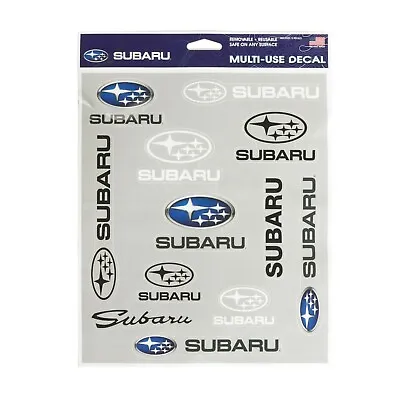 Subaru Logo Decal Sticker Sheet 12 Pcs Set Removable Ascent Forester Wrx Sti  • $12.99