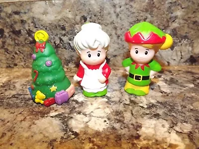 Mattel Fisher Price Little People Christmas Tree Mrs. Claus Elf Koby • $14.99