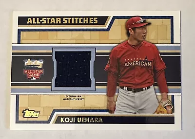 2014 Topps Update #ASR-KU Koji Uehara All-Star Stitches Jersey Patch Relic • $7.39