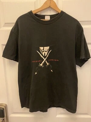 $99.99 • Buy Vintage 2006 V For Vendetta Freedom Movie Promo T-shirt DC Comics Large