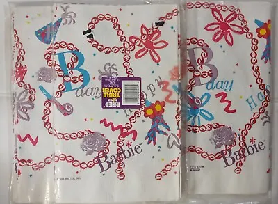 Vintage Reed Barbie Birthday Paper Tablecover Tablecloth • $21.95