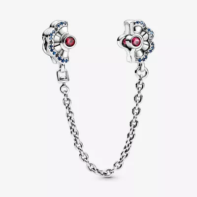 $89.96 • Buy Authentic PANDORA 798163SRUMX & Pink Fan Safety Chain Clip