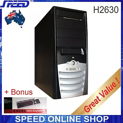 SPEED H2930/2630 Mid-Tower PC Computer Case + Bonus Slim Keyboard  • $55