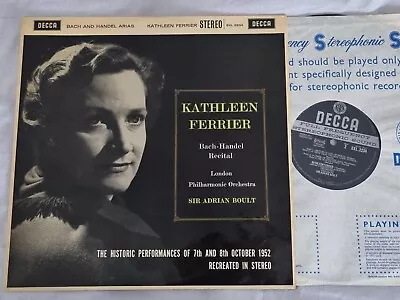 Sxl 2234 Wbg Ed1 Uk - Kathleen Ferrier - Bach / Handel Recital - Boult • £4