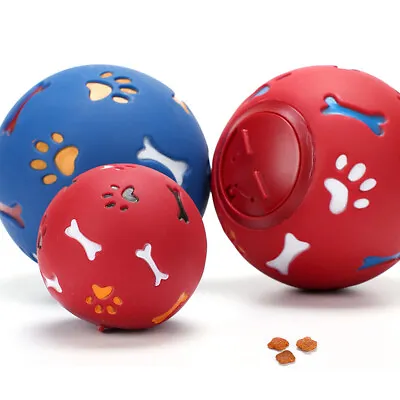£3.89 • Buy 1x Dog Pet Puzzle Toy Fun Tough Treat Ball Mental Food Dispenser Interactive