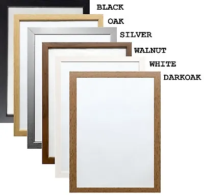£3.99 • Buy Picture Frame Modern Poster Frame Photo Frame Flat Wood Effect All Sizes A1 A2 