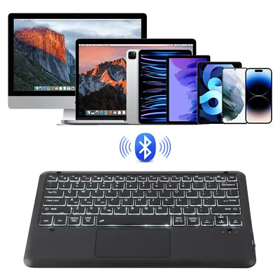 Wireless Bluetooth Keyboard With Touchpad For IPad Samsung Surface Pro 7/6/5/4/3 • $31.17