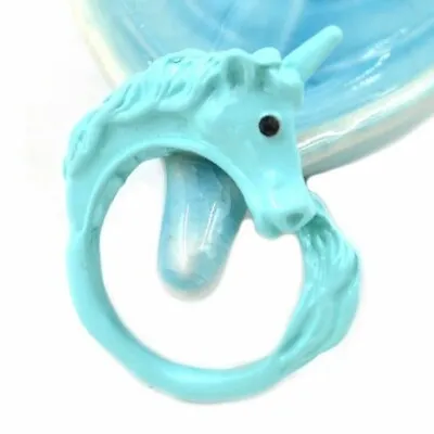 Unicorn Adjustable Enamel Ring Cute Lucky Kawaii Magic Animal & Free Gift Bag • £4.98