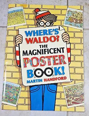 Vintage Where's Waldo The Magnificent Poster Book Martin Handford  1991 • $24.99