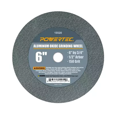 15520 Bench And Pedestal Grinding Wheels 6 Inch X 3/4 Inch 1/2 Arbor150 Grit • $18.77