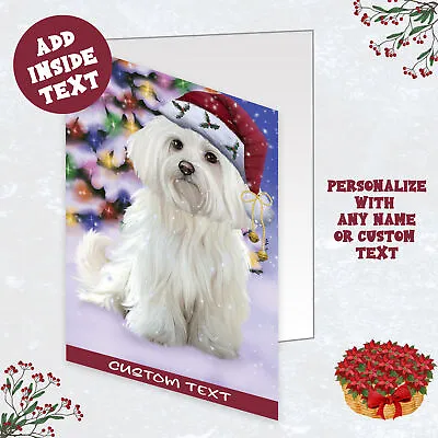 Maltese Dog Greeting Cards And Note Cards With Envelopes Christmas NWT • $247.49