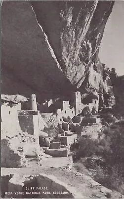 Mesa Verde Park Colorado~Cliff Palace B&W Card~Vintage Postcard • $1.50
