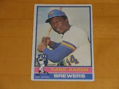 1976 Topps Baseball #550 Hank Aaron A • $1.25