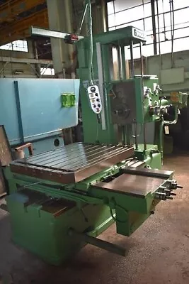 3.14  WOTAN  B80  TABLE-TYPE HORIZONTAL BORING MILL W/OUTRIGGERS - #29654 • $19500