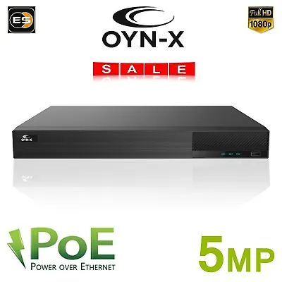 OYN-X/QVIS NVR 4/8 CH 4K 8MP HD PoE Network NVR CCTV SUPERLIVE APP • £170