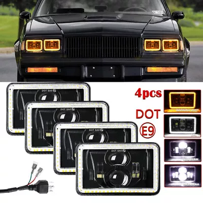 4PCS 4x6  LED Headlights Hi/Lo For Chevrolet Monte Carlo SS 1980-1988 El Camino • $83.99