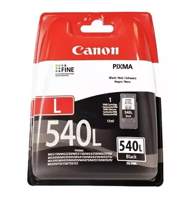 Genuine PG-540L Canon Black Ink Cartridge (Replaces PG540XL) For PIXMA MG2255 • £25.59