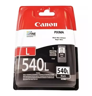 Original Canon PG-540L Black Ink Cartridge (Replace PG540XL)-PIXMA MG2255 MG4150 • £25.97