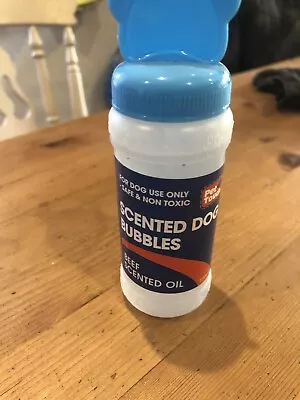 Beef Flavoured Scent Bubbles For Dog Puppy Dog Toy Safe & NonToxic • £3