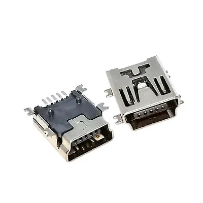 10Pcs Mini USB 5 Pin Type B Female SMT SMD Socket Connector Short Body • $1.45