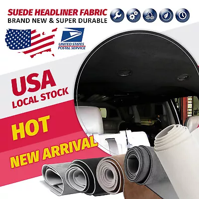 Automotive/Home/RV Micro-Suede Headliner Fabric Car Interior Roof Replacement • $27.99