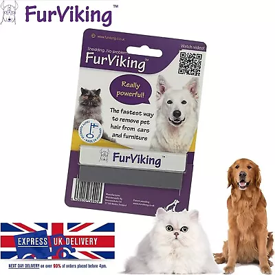 ⭐ FurViking Pet Hair Remover Ultimate Tool For Pet Hair Removal Dog Cat Reusable • £9.89