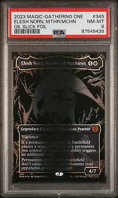 2023 Mtg Phyrexia: All Will Be One 357 Atraxa Grand Unifier Oil Slick Psa 8 • $80