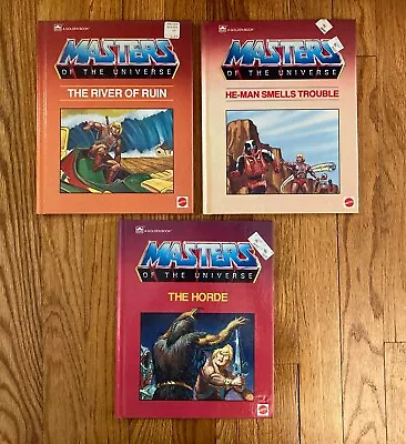 Golden Masters Of The Universe He-Man Vintage Hardcover Book Lot Of 3 • $20