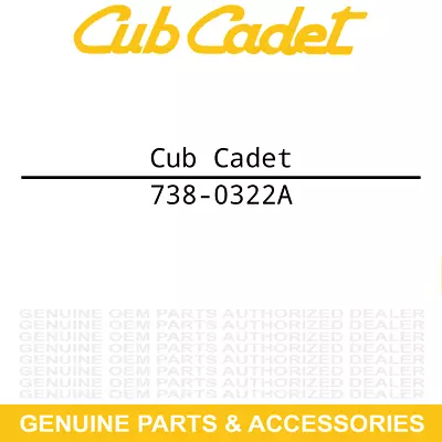 CUB CADET 738-0322A Shield Screw Z Force LT 1040 42 46 48 54 60 S Tiller Point • $12.95