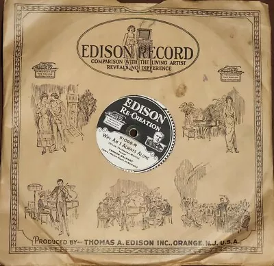  EDISON DIAMOND DISC RECORD 10    Individual Or Multiple Units • $7.99