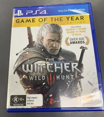 PS4 The Witcher 3 Wild Hunt (Playstation 4) Game Of The Year Edition • $29