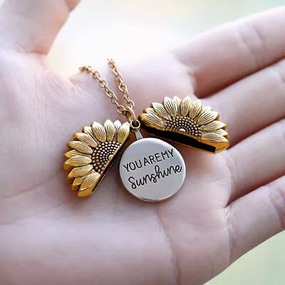 Sunflower Sunshine Pendant Gold Silver Children Mother Day Mom Gift Necklace  • $7.99