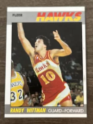 RANDY WITTMAN 1987 ATLANTA HAWKS 87-88 FLEER BASKETBALL NBA #126 Of 132 NRMT • $1.01