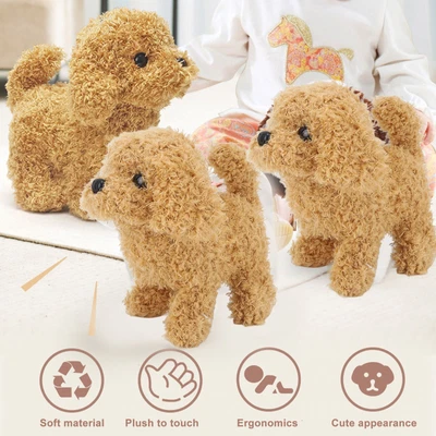 £9.76 • Buy Electronic Interactive Toy Emulational Plush Puppy Dog Walking Barking For Kids