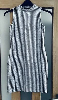 Primark Grey Sleeveless Zip Front Bodycon Dress - Size 10 • £1.50
