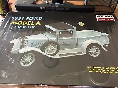 1931 Ford Model A Pick-up Truck 1/16 Scale Minicraft Model Kits Unbuilt • $55