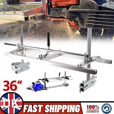 14  To 36  Portable Chainsaw Mill Lumber Milling Planking Guide Bar Heavy Duty • £69.99
