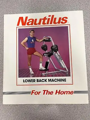 Nautilus LOWER BACK MACHINE Instruction Manual Bodybuilding Muscle Booklet • $15