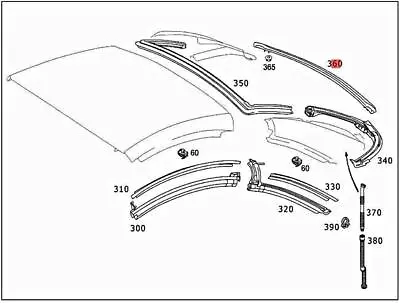 Genuine MERCEDES R230 SL R230 Sealing 2307903198 • $205.36