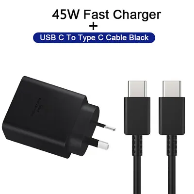 45W Super Fast Wall Charger W/Type-C Cable For Samsung Galaxy S21 22 S23 Ultra • $22.85