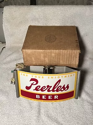 Vintage NOS Peerless Beer Lighted Sign • $289