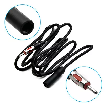 Car 5.9 Foot Antenna Extension Cord Male Female Car AM FM Adapter Cable 71inch • $9.97