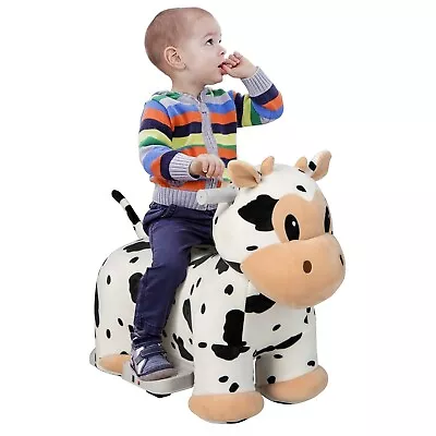 6V Electric Animal Ride On Toy Kids Plush Ride On Toy With Anti-slip Handlebars • £54.95