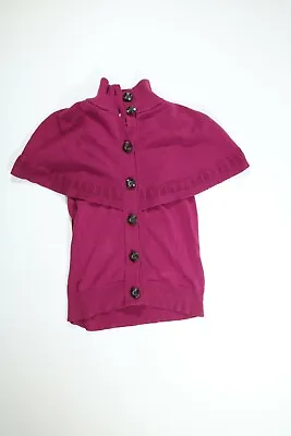 Womens Moth Purple Knit Shawl Cardigan Sweater XS EUC • $14.99