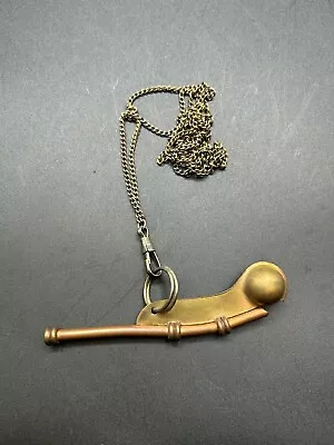 Vintage WWII Era  Bosun's Boatswain Whistle Copper & Brass • $39.95