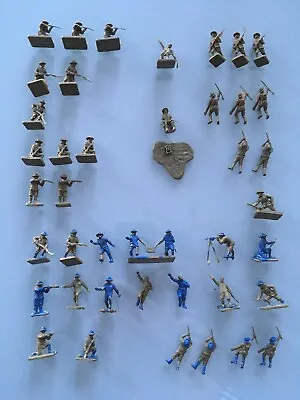 Airfix Vintage WW1 US Infantry Soldiers 1/72 H0 00 - 42 Pieces - Some Painted. • £4.99